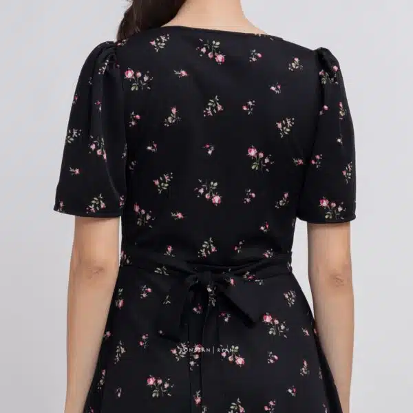 SASHA SQUARE Neckline in Floral Print Dress - Image 3
