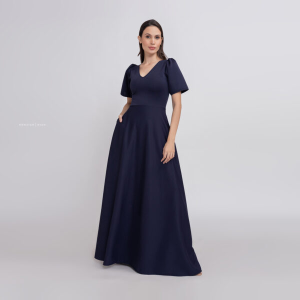 MEREDITH V Neckline Women’s Elegant - Flattering Fit, Formal and Wedding Guest and Bridesmaid Dresses for Women - Image 6