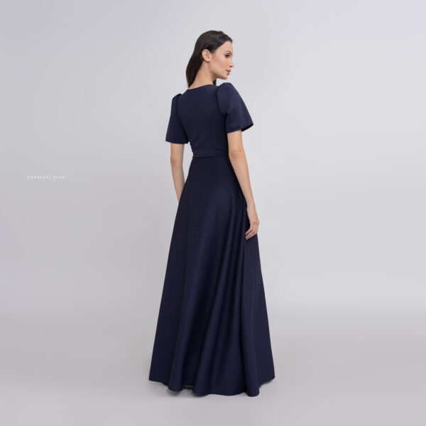 MEREDITH V Neckline Women’s Elegant - Flattering Fit, Formal and Wedding Guest and Bridesmaid Dresses for Women - Image 4