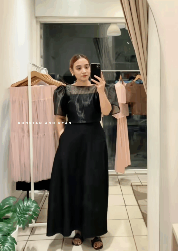 Mariela Modern Filipiniana Top and Dress - Image 4